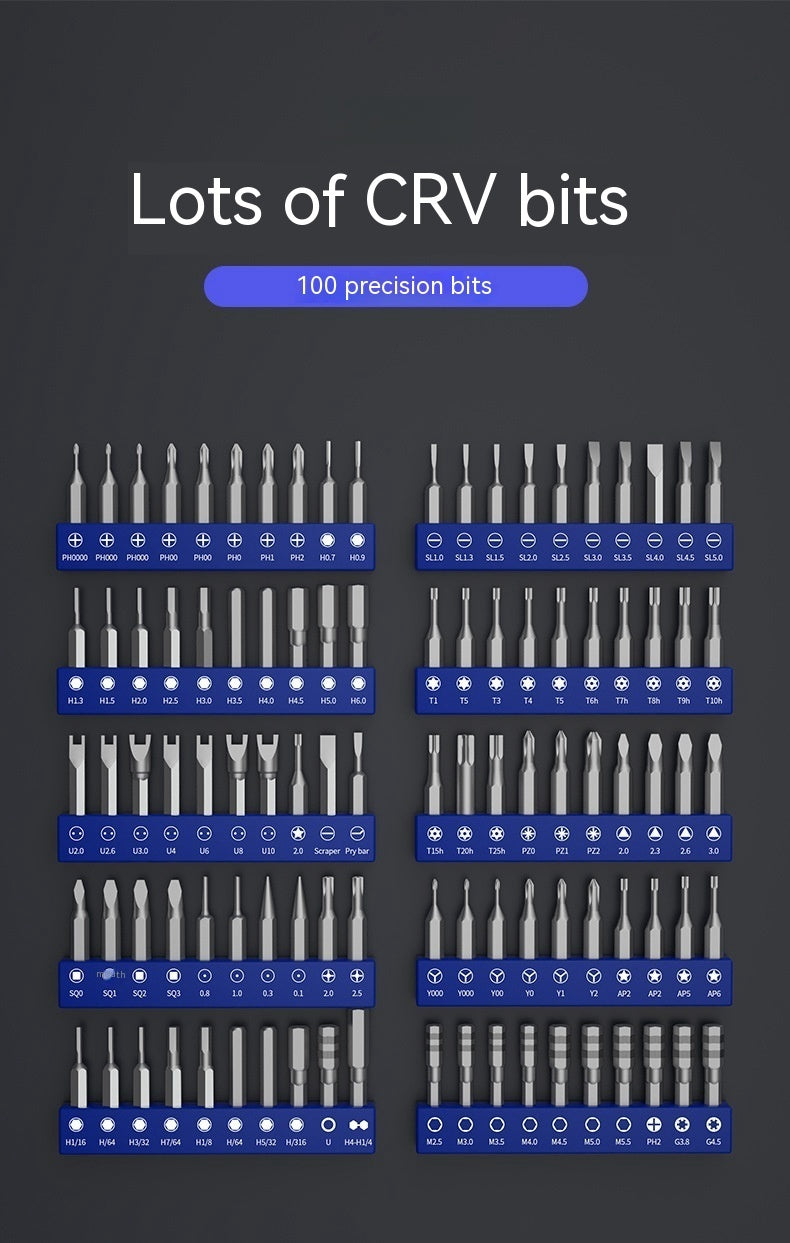 Multifunctional Cross Word Electric Portable Screw Bits Set