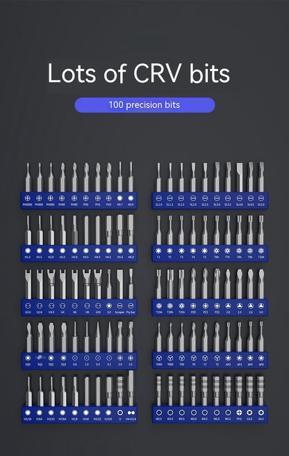 Multifunctional Cross Word Electric Portable Screw Bits Set
