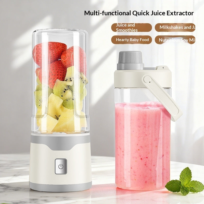 Multifunctional Rechargeable Electric USB Juicer Cup Double Cup