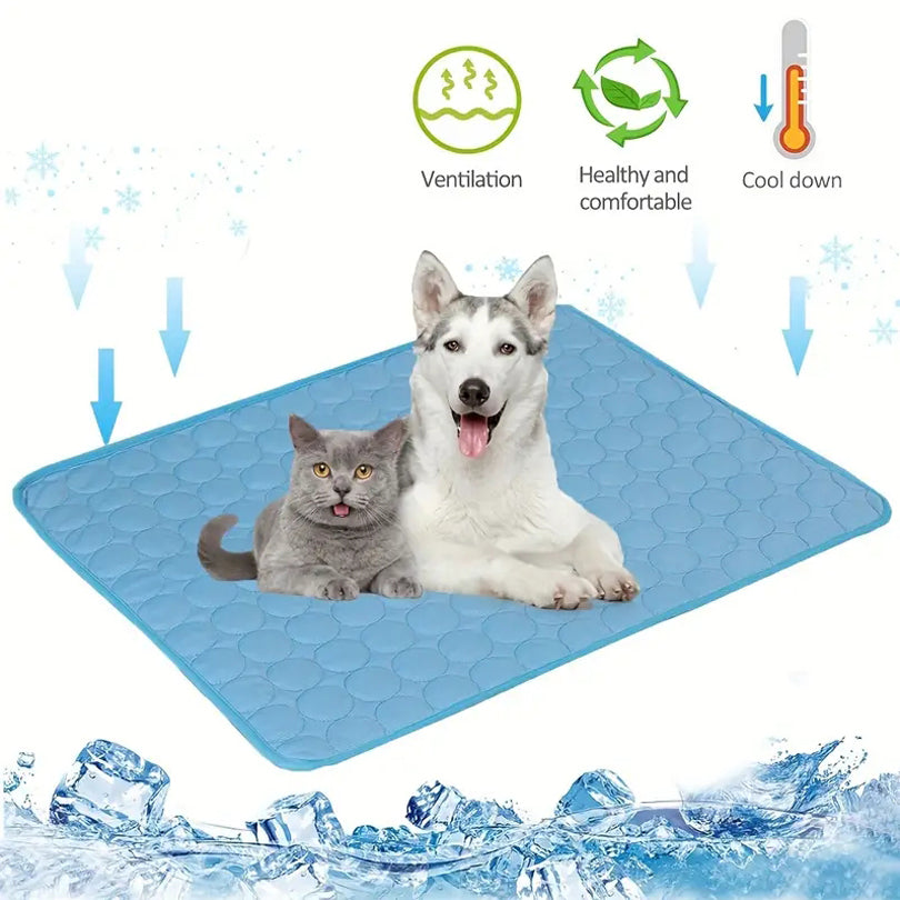 Dog Cooling Mat Summer Pets Cold Bed Pad Blanket