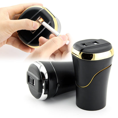Push-pull Lighter Smokeless Detachable Car Ashtray