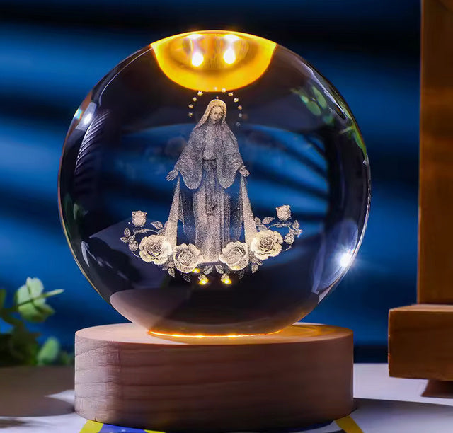 3D Constellation Crystal Ball Night Light Laser