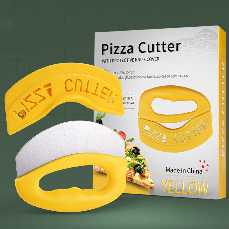 Stainless Steel Pizza Cutter With Protective Cover