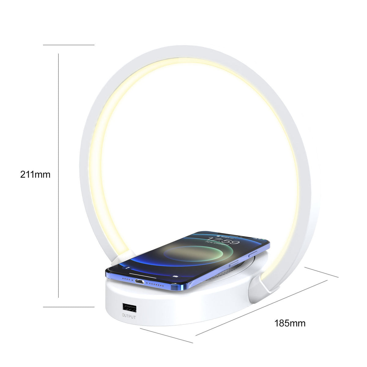 Night Lights Lamp Bluetooth Speaker Table Light With 10W Wireless