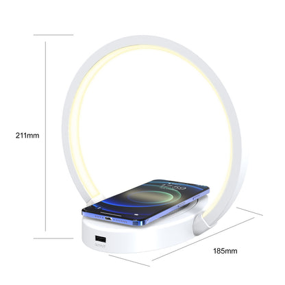 Night Lights Lamp Bluetooth Speaker Table Light With 10W Wireless