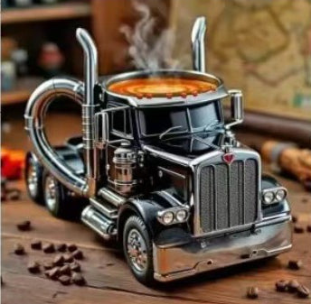 Durable Truck Coffee Mug Semi Truck Handcrafted Coffee Cup