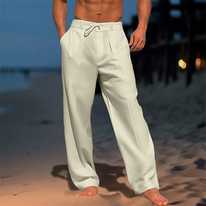 Casual Wide-Leg Straight Pants With Pockets Fashion