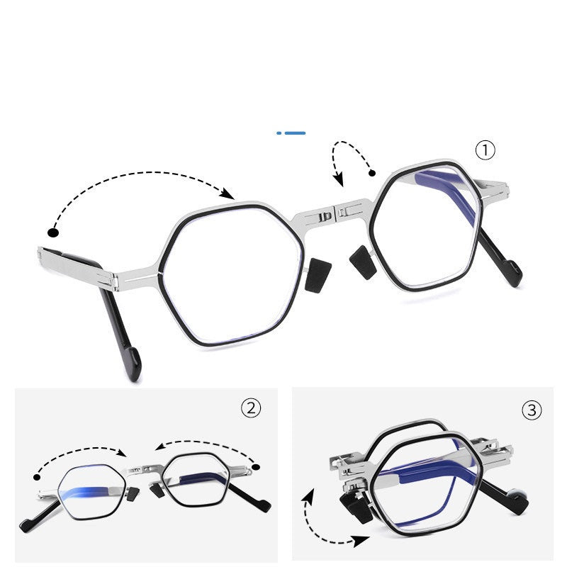 Not Easy To Fatigue Stainless Steel Reading Glasses