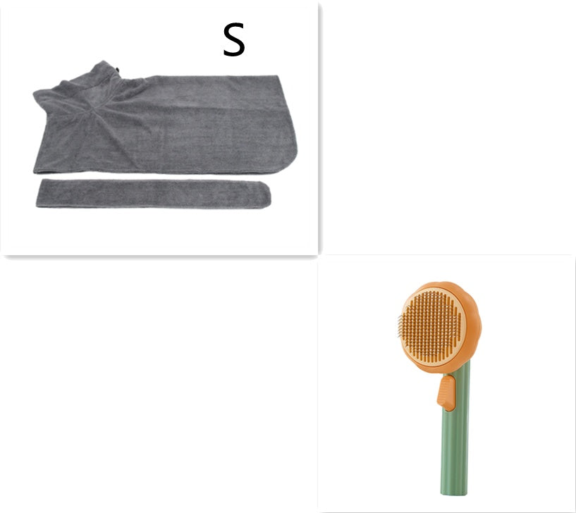 New Pet Cat Brush Self-cleaning Comb Looper