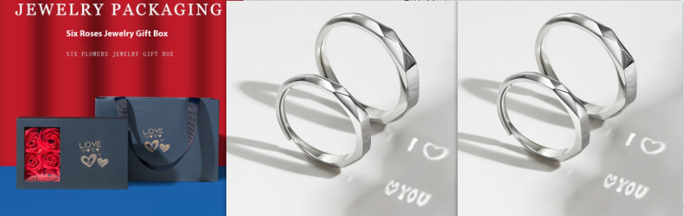 S925 Sterling Silver Rings By Light New Jewelry
