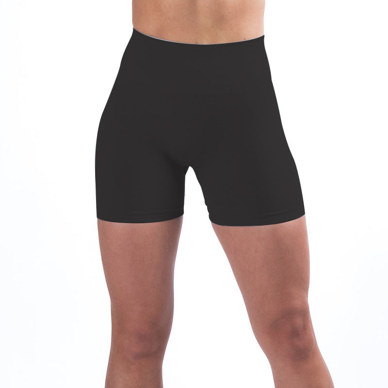 Sports Slim Hip Lift Elastic Tight High Waist Fitness Shorts