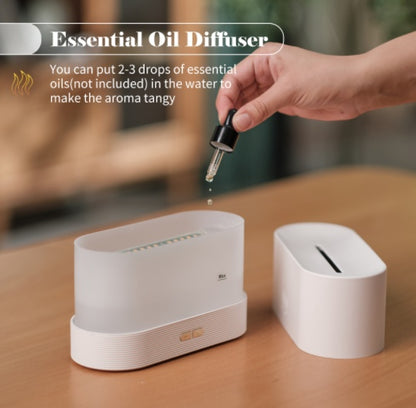 Aroma Diffuser With Flame Light Mist Humidifier Diffuser