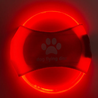 Dog Flying Discs Light Glowing LED Luminous Training