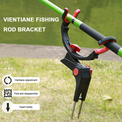 360 Degree Adjustable Fishing Pole Holder Universal Fishing Foldable Bracket Sea Lake Fish Rod Rack Stand Fishing Accessories
