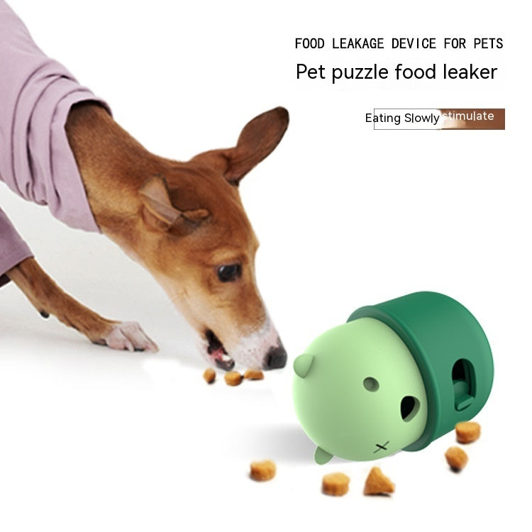 Pets Leakage Food Feeder Dog Interactive Training Toy Ball