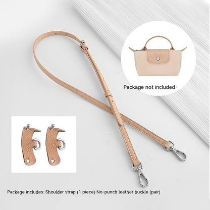 Wide Shoulder Strap Punch-free Leather Ring Crossbody