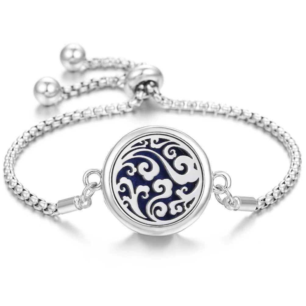 Lucky Tree Aromatherapy Oil Stainless Steel Alloy Bracelet