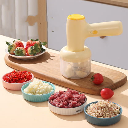 2 In 1 Electric Garlic Chopper USB Rechargeable Ginger