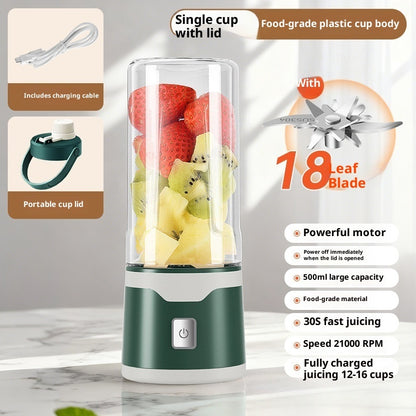 Multifunctional Rechargeable Electric USB Juicer Cup Double Cup