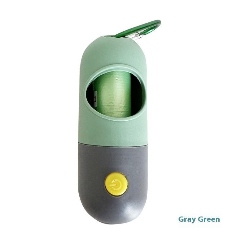 Led Light Pet Waste Bag Dispenser For Dogs Poop Scooper