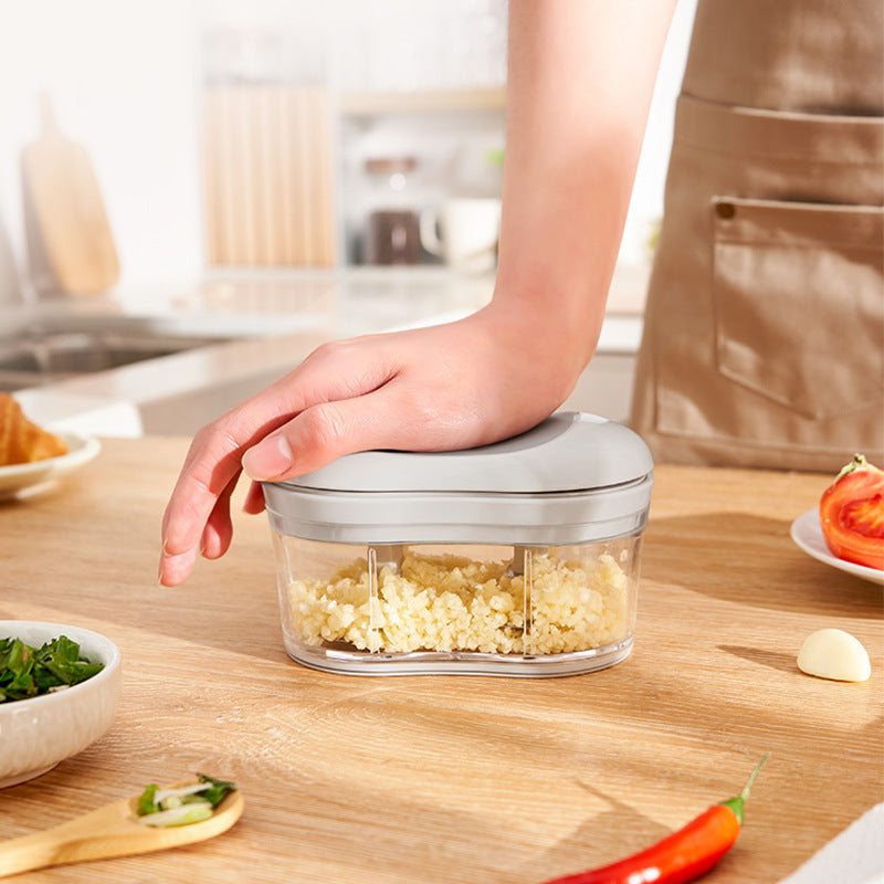 Household Multi-function Hand Push Garlic Press