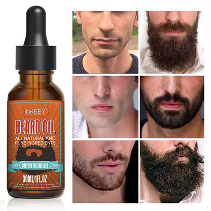 Beard Growth Oil Serum Fast Growing Beard Mustache Facial Hair Grooming For Men