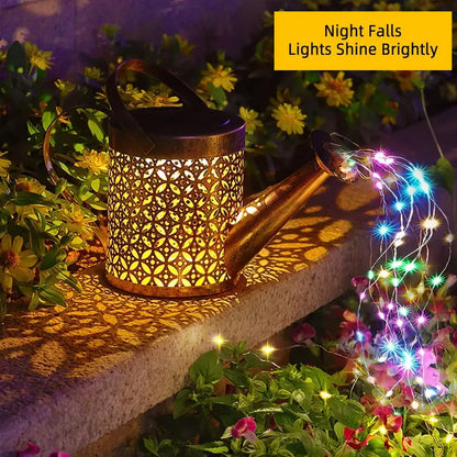 Watering Can Lights, Copper Solar Garden Lights