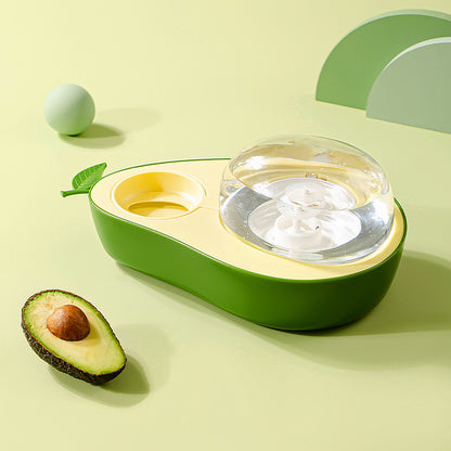 Avocado Pet Dog Cat Automatic Feeder Bowl For Dogs Drinking Water