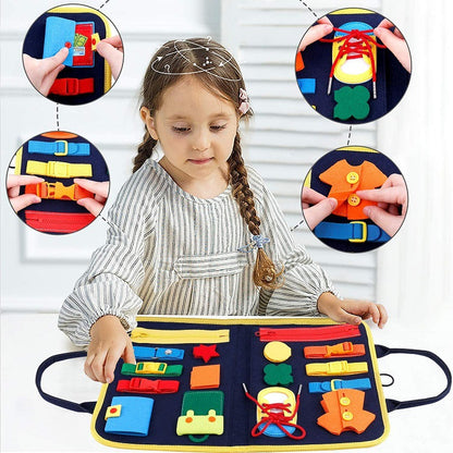 New Busy Book Children's Busy Board Dressing And Buttoning Learning