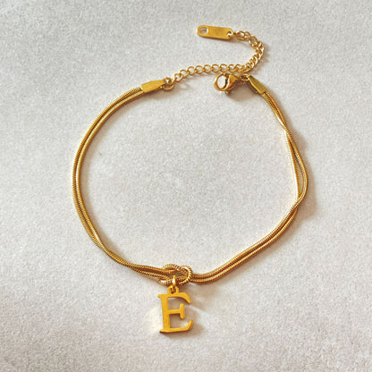 New Letter A-Z Love Knot Bracelets For Women Couple