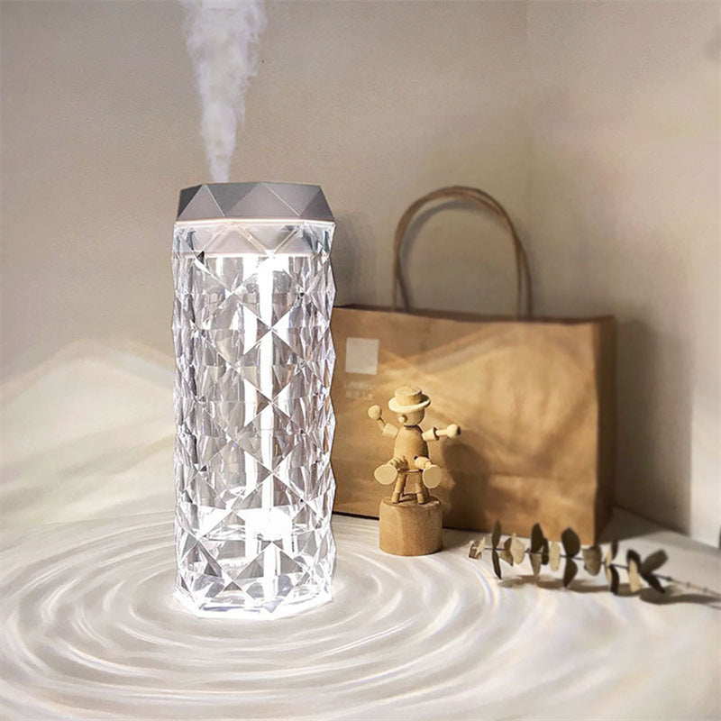 Crystal Lamp Air Humidifier Color Night Light Touch Lamp