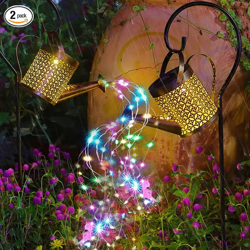 Watering Can Lights, Copper Solar Garden Lights