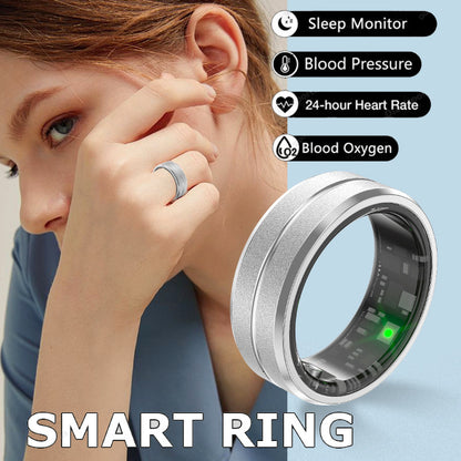 Smart Ring For Men Women Heart Rate Blood Oxygen Monitoring