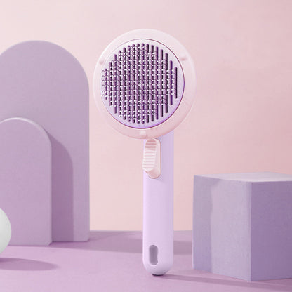 New Pet Cat Brush Self-cleaning Comb Looper