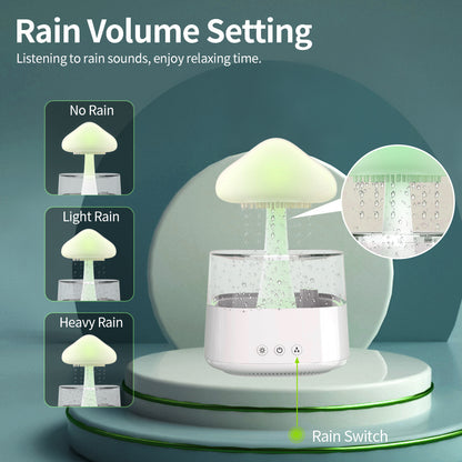 2-in-1 Desk Humidifier Rain Cloud Aromatherapy Essential Oil