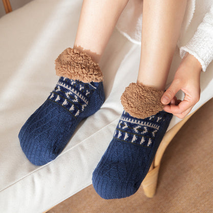 Floor Socks Fall And Winter Warm Non-slip Carpet Socks