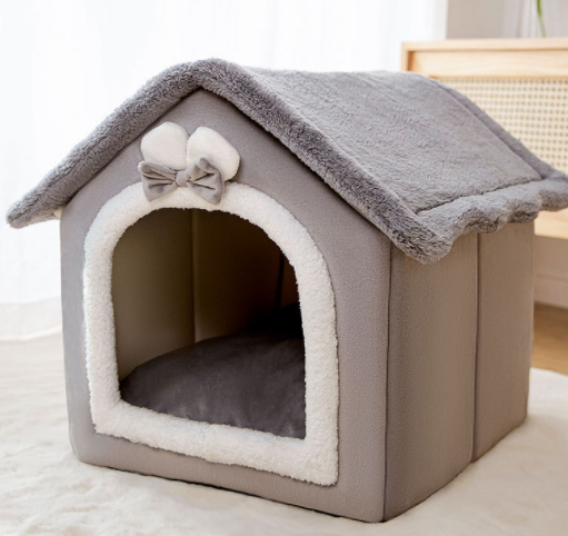 Foldable Dog House Pet Cat Bed Winter Dog