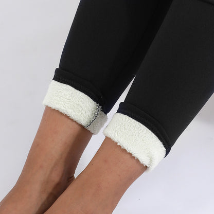 Winter Leggings Warm Thick High Stretch Lamb Cashmere Leggins Skinny