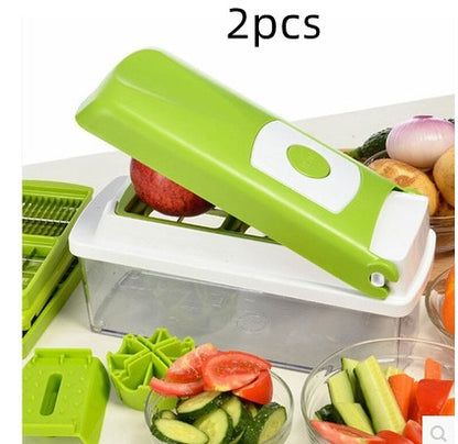 12pcs Multifunctional Vegetable Chopper Slicer Dicer