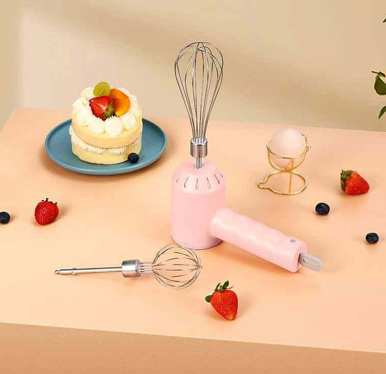 Portable Mini Wireless Electric Egg Beater HandHeld USB Rechargeable