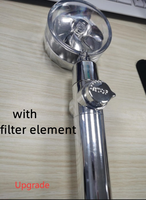 New Turbo Propeller Shower Head Water Saving High Pressure