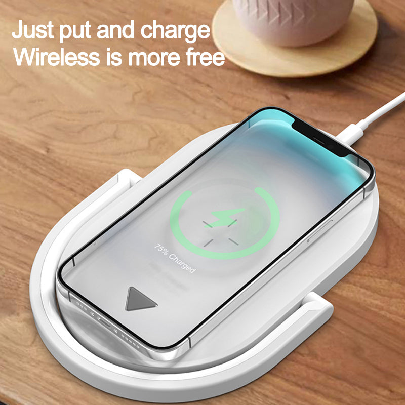 ﻿﻿3 In 1 Foldable Wireless Charger Night Light Wireless Charging Station LED