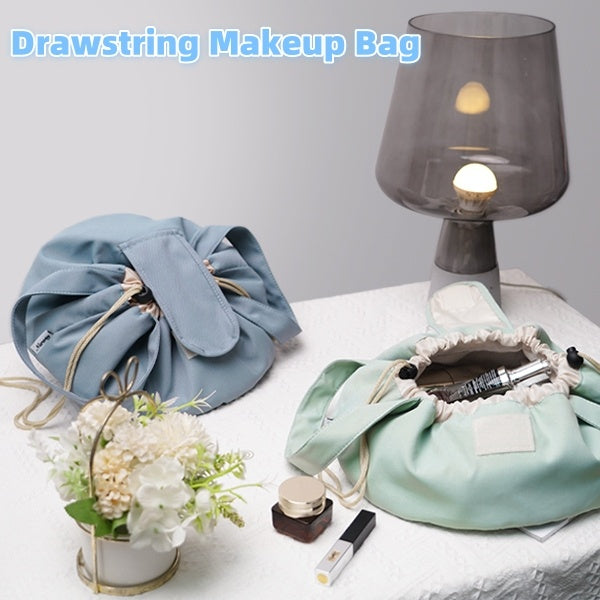Barrel Drawstring Makeup Bag Women's Cosmetic Bag