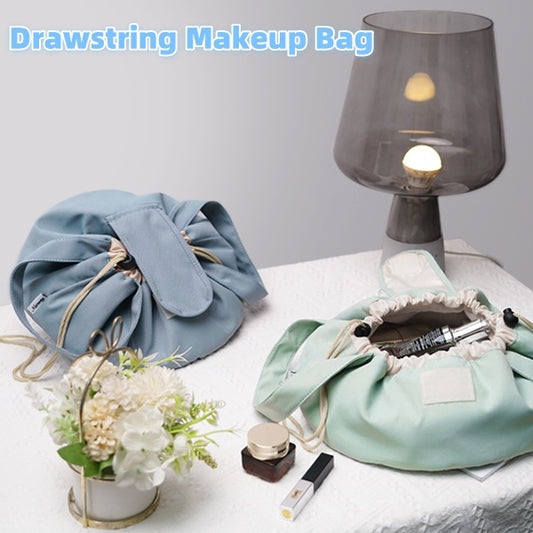 Barrel Drawstring Makeup Bag Women's Cosmetic Bag