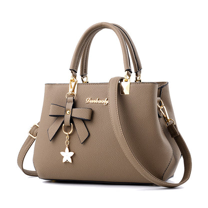 Women Shoulder Bag With Bowknot Star Pendant Totes