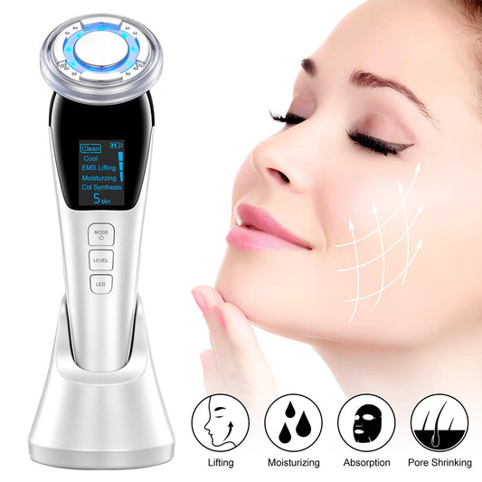 Ultrasonic LED Photon Vibration Light Therapy Massage Apparatus