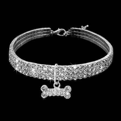 High Quality Bling Rhinestone Crystal Dog or Cat Collar Puppy Kitten Crystal diamond