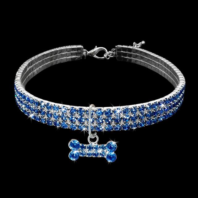 High Quality Bling Rhinestone Crystal Dog or Cat Collar Puppy Kitten Crystal diamond