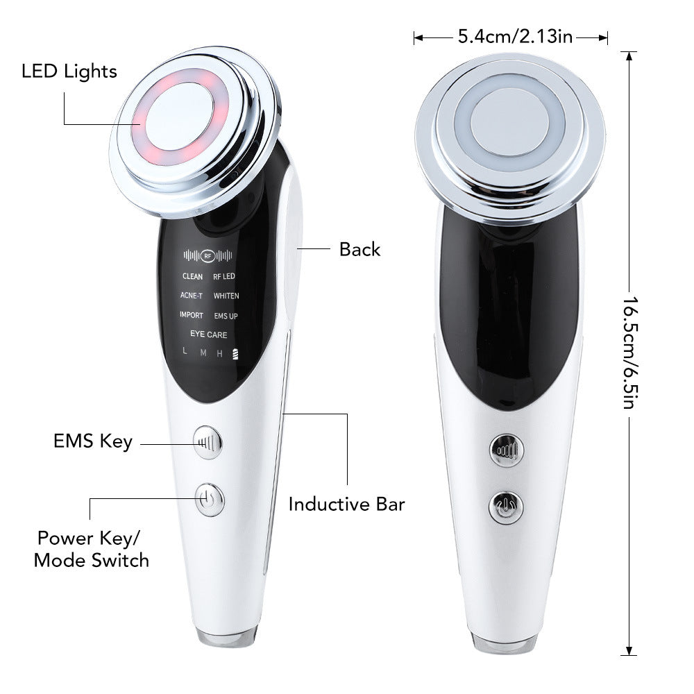 7 in 1 Facial Massager EMS Micro-current Color Light Vibration