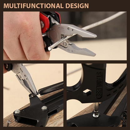 Claw Hammer Multitool Stainless Steel Knife Plier Tool